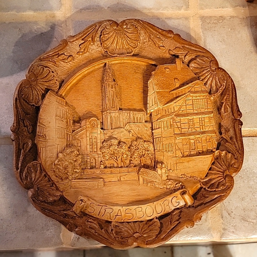 Strasbourg, France plate made in France
